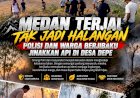 Medan-Terjal-Tak-Jadi-Halangan,-Polisi-dan-Warga-Berjibaku-Jinakkan-Api-di-Desa-Depe