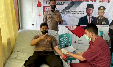 Menjelang-HUT-Bhayangkara-ke-76,-Polres-Sabu-Raijua-Gelar-Donor-Darah