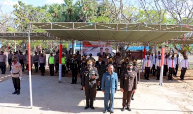 Polres-Sabu-Raijua-Gelar-Upacara-HUT-Bhayangkara-ke-76-secara-virtual