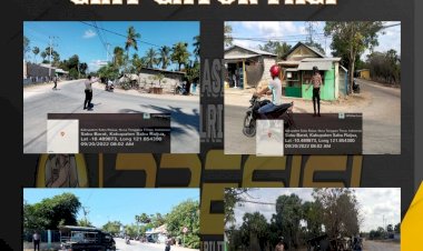 Sat-Samapta-Polres-Sabu-Raijua-laksanakan-pengaturan-berlalu-lintas-di-pagi-hari