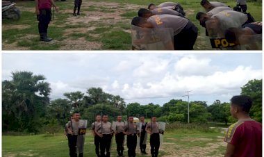 Tingkatkan-Kemampuan-Personil,-Bintara-Remaja-Polres-Sabu-Raijua-laksanakan-latihan-Dalmas