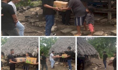 Anniversary-Ke-9,-Bintara-Polri-angkatan-38-Polres-Sabu-Raijua-bagikan-bansos-ke-warga-kurang-mampu