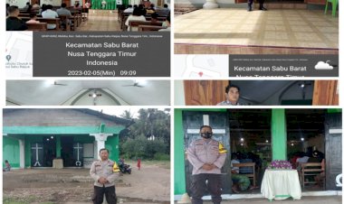 Ciptakan-kenyaman-pada-Ibadah-Hari-Minggu,-Bhabinkamtibmas-Polres-Sabu-Raijua-laksanakan-pengamanan-di-gereja