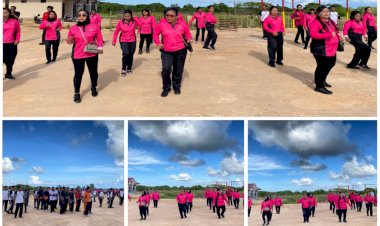 Kapolres-Sarai-bersama-Ketua-Bhayangkari-Cabang-Sarai-Dan-seluruh-personel-Polres-Dan-Bhayangkari-laksanakan-Olahraga-Bersama