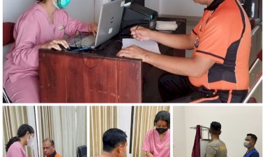 Kapolres-Sarai-bersama-Personel-Polres-Sarai-ikuti-Pemeriksaan-Kesehatan-Berkala