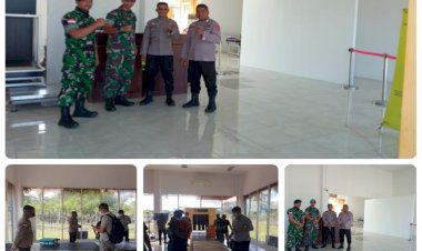 Sinergitas-TNI-Polri-Laksanakan-Pengamanan-Bandara-di-Kabupaten-Sarai