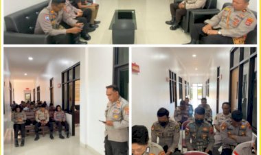 Kapolres-Sarai-bersama-seluruh-personil-laksanakan-pembinaan-Rohani-(Binro)