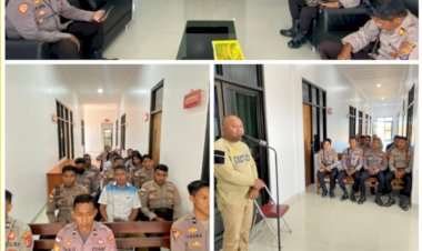 Kapolres-Sarai-bersama-Anggota-Polres-melaksanakan-Kegiatan-Pembinaan-Rohani-(Binroh)