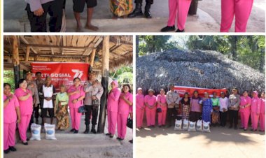 Menyambut-Hari-Bhayangkara-Ke-77,-Kapolres-Sarai-Serahkan--Bansos-ke-Masyarakat-Kurang-Mampu