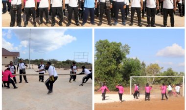 Menyambut-Hari-Bhayangkara-Ke-77-Kapolres-Sarai-Gelar-Olahraga-Bersama-TNI