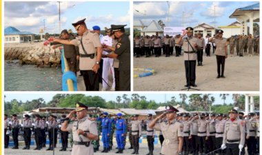 Kapolres-Sarai-Pimpin-Upacara-Tabur-Bunga-dalam-rangka-menyambut-Hari-Bhayangkara-ke-77