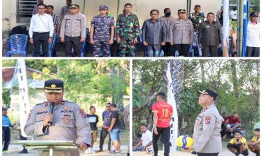 Wakapolres-Sabu-Raijua-Buka-Turnamen-Bola-Volly-Kapolsek-Sabu-Barat-Cup