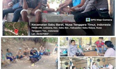 Bhabinkamtibmas-Polres-Sarai-Sosialisasi-Pencegahan-TPPO,-Bahaya-Gigitan-HPR,-dan-Kebakaran-Hutan