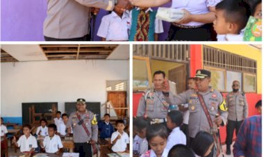Tingkatkan-Literasi-Anak,-Kapolres-sarai-Bagikan-Buku-Ke-Sekolah-sekolah