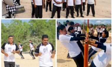 Polres-sarai-Laksanakan-jasmani-Berkala