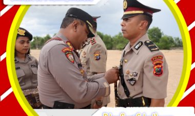 Polres-sarai-Gelar-Upacara-Sertijab-Perwira-Baru-Polres