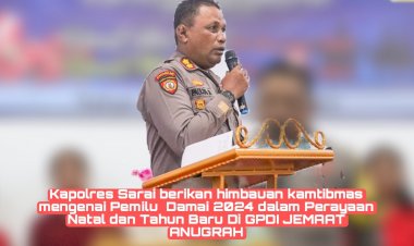 Kapolres-Sarai-berikan-himbauan-kamtibmas-mengenai-Pemilu--Damai-2024-dalam-Perayaan-Natal-dan-Tahun-Baru-Di-GPDI-JEMAAT-ANUGRAH