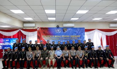 Beri-Kontribusi-Nyata-Misi-Perdamaian,-UNMISS-Beri-Penghargaan-Personel-Polri