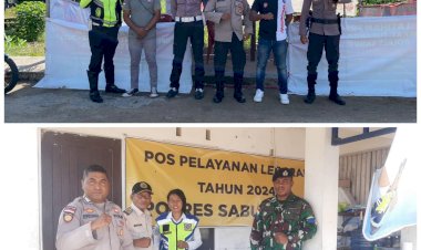 Operasi-Ketupat-Turangga-2024,-Polres-Sarai-Laksanakan-kegiatan-Pengamanan-Di-Pos-Pengamanan.
