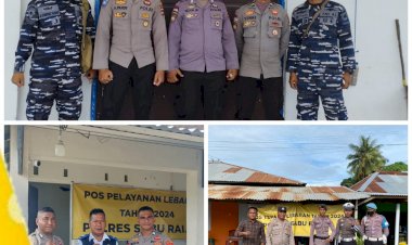 Operasi-Ketupat-Turangga-2024,-Polres-Sarai-Laksanakan-kegiatan-Pengamanan-Di-Pos-Pengamanan.