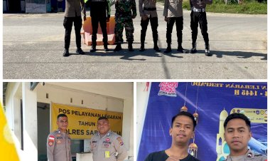 Operasi-Ketupat-Turangga-2024,-Polres-Sarai-Laksanakan-kegiatan-Pengamanan-Di-Pos-Pengamanan