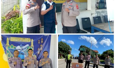 Operasi-Ketupat-Turangga-2024,-Polres-Sarai-Laksanakan-kegiatan-Pengamanan-Di-Pos-Pengamanan.