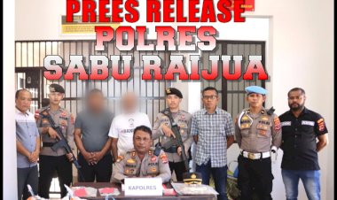 Polres-Sabu-Raijua-Melaksanakan-Press-Release-Kasus-Pencabulan-dan-Pencurian