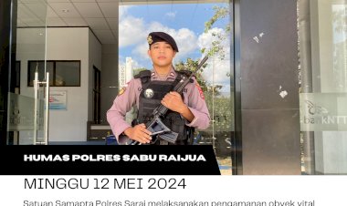 Satuan-Samapta-Polres-Sarai-melaksanakan-pengamanan-obyek-vital-pada-yang-ditugaskan-untuk-melaksanakan-pengamanan-di-Bank-NTT. 