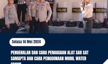 Sat-Samapta-Polres-sabu-Raijua-Laksanakan-Kegiatan-Pengenalan-dan-pemakaina-alat-SAR-serta-penggunaan-mobil-water-Cannon 