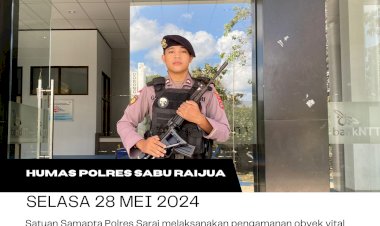 Satuan-Samapta-Polres-Sarai-melaksanakan-pengamanan-obyek-vital-pada-yang-ditugaskan-untuk-melaksanakan-pengamanan-di-Bank-NTT.
