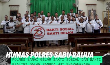 Jelang-HUT-Bhayangkara-ke-78-Polres-Sarai-Gelar-Bakti-Sosial-dan-Bakti-Religi-.