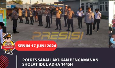 POLRES-SARAI-LAKUKAN-PENGAMANAN-SHOLAT-IDUL-ADHA-1445H