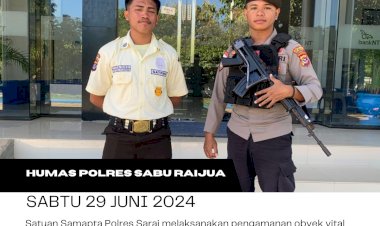 Satuan-Samapta-Polres-Sarai-melaksanakan-pengamanan-obyek-vital-pada-yang-ditugaskan-untuk-melaksanakan-pengamanan-di-Bank-NTT.