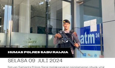Satuan-Samapta-Polres-Sarai-melaksanakan-pengamanan-obyek-vital-pada-yang-ditugaskan-untuk-melaksanakan-pengamanan-di-Bank-NTT. 