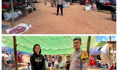 Bhabinkamtibmas-Polres-Sabu-Raijua-laksanakan-“Patroli-Dialogis-dan-pengamanan-kegiatan-Jual-Beli-di-Pasar-Tradisional-Desa-Peddaro”