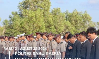 POLRES-SABU-RAIJU-MENGGELAR-UPACARA-DALAM-RANGKA-MEMPERINGATI-HARI-JUANG-POLRI 