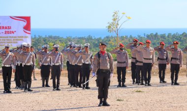 POLRES-SABU-RAIJUA-LAKSANAKAN-APEL-GELAR-PASUKAN-OPERASI-MANTAP-PRAJA-TURANGGA-2024