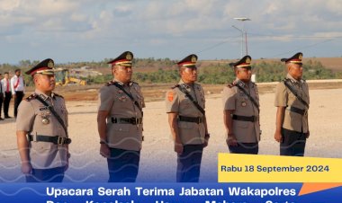 UPACARA-SERAH-TERIMA-JABATAN-WAKAPOLRES-DAN-KAPOLSEK-HAWU-MEHARA-SERTA-PENGUKUHAN-JABATAN-KABAG-OPS-POLRES-SABU-RAIJUA.