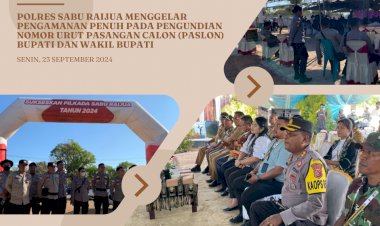 Polres-Sabu-Raijua-menggelar-pengamanan-penuh-pada-pengundian-nomor-urut-pasangan-calon-(Paslon)-Bupati-dan-Wakil-Bupati