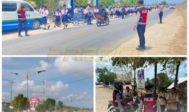 SAT-SAMAPTA-POLRES-SABU-RAIJUA-LAKSANAKAN-KEGIATAN-PENGATURAN-BAGI-HARI 