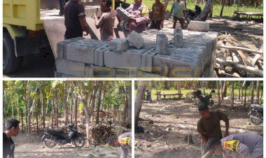 BHABINKAMTIBMAS-POLRES-SABU-RAIJUA-BANTU-MASYARAKAT-MEMBANGUN-JAMBAN