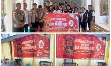 Dalam-Rangka-HUT-Humas-Ke-73-Personel-Polres-Sabu-Raijua-Laksanakan-Giat-Bakti-Kesehatan-Donor-Darah.