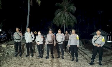 Memasuki-Bulan-Ke-2-Tahapan-Kampanye,-Polres-Sabu-Raijua-Rutin-Laksanakan-Pengamanan-Kampanye