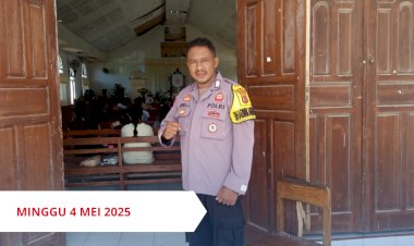 Polsek-Sabu-Timur---Polres-Sabu-Raijua-Amankan-Ibadah-Minggu-di-Gereja-GMIT-