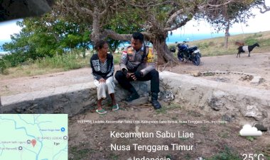Bhabinkamtibmas-Polres-Sabu-Raijua-Laksanakan-Patroli-dan-Sambang-di-Desa-Ledeke