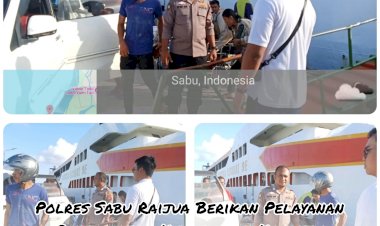 Polres-Sabu-Raijua-beri-pelayanan-pengamanan-kedatangan-kapal-dipelabuhan-Seba.