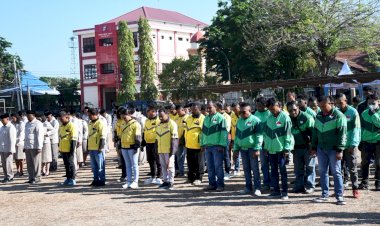 Apel-Kebangsaan-Polda-NTT:-Ojol-dan-Buruh-Kompak-Jaga-Persatuan,-Tolak-Intoleransi-dan-Radikalisme