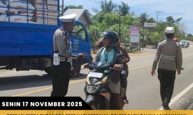 Operasi-Zebra-Turangga-2025-Hari-Pertama:-Polres-Sabu-Raijua-Laksanakan-Penertiban-Lalu-Lintas