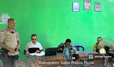 Polsek-Hawu-Mehara-Laksanakan-Musyawarah-dengan-Masyarakat-Desa-Pedarro