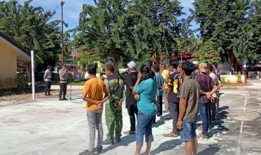 Polsek-Sabu-Barat-laksanakan-apel-pengecekan-pelaksanaan-pawai-paskah